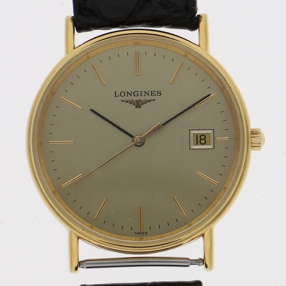 LONGINES round gold Gold Plated QZ - Picture 1 of 8